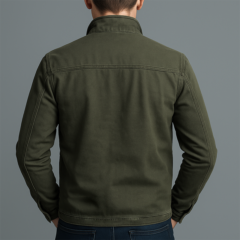 Gertrud Vintage Cotton Zip Jacket - Comfortable Cotton Jacket