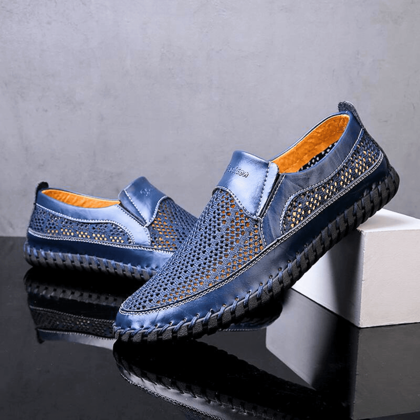 Bresano — Men's Leather Slip-On Shoes